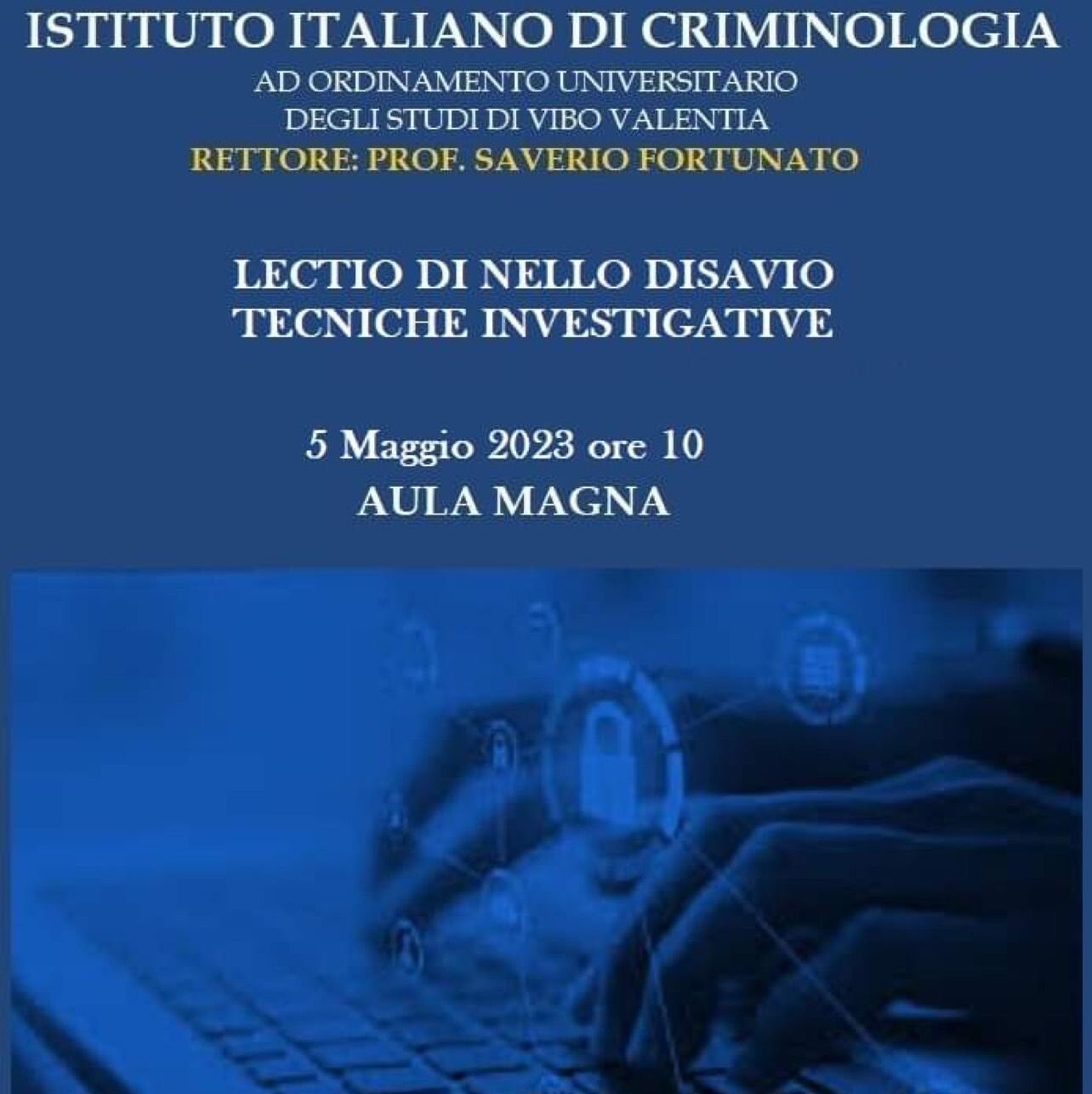 Nello Di Savio durante una lezione universitaria