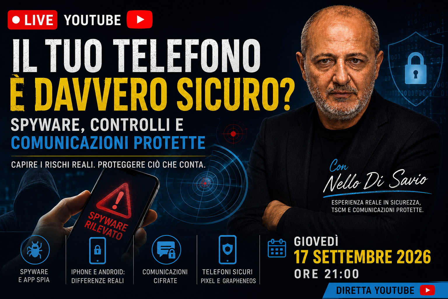 Il tuo telefono è davvero sicuro? Spyware, app spia e comunicazioni protette