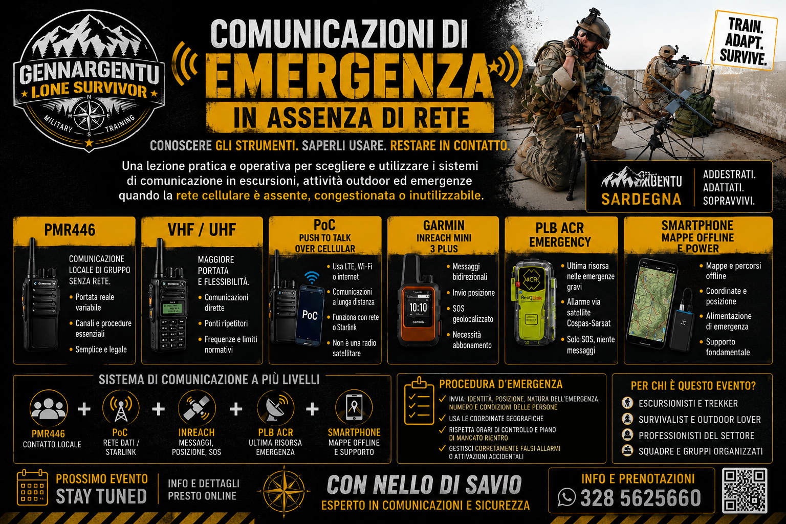Comunicazioni di emergenza in assenza di rete: nuova giornata formativa