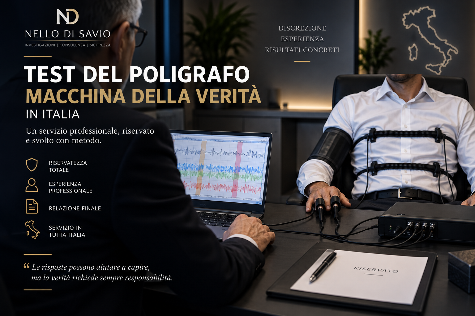 Test del poligrafo in Italia: dove fare la macchina della verità, costo e prenotazione
