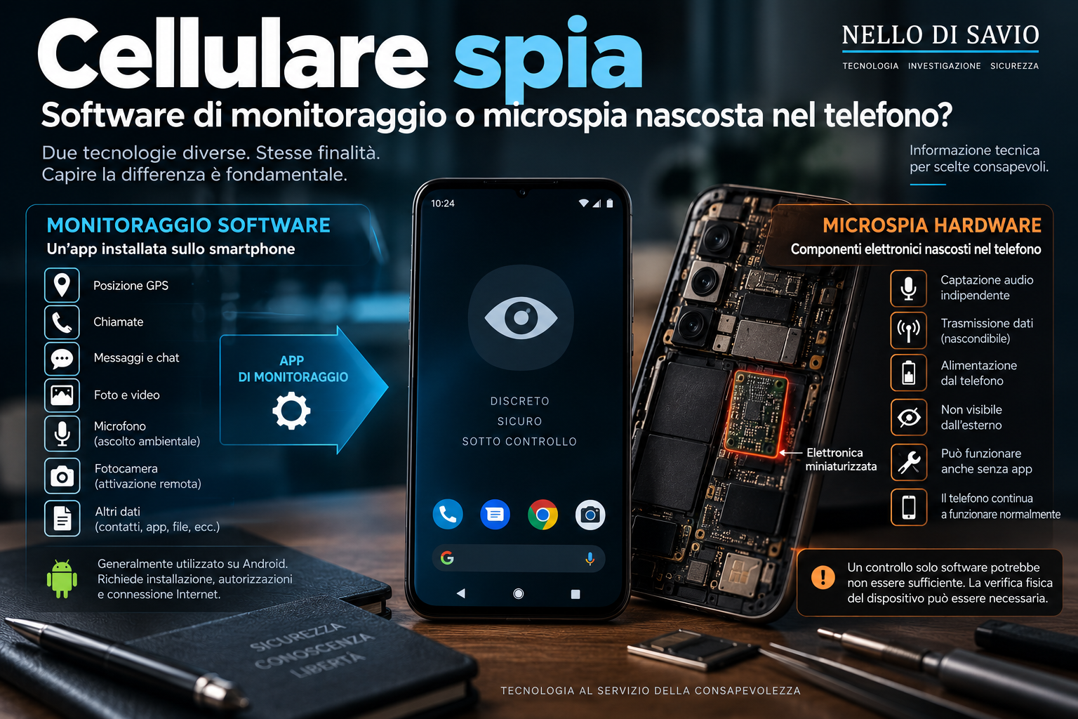Cellulare spia: software di monitoraggio o microspia nascosta nel telefono?