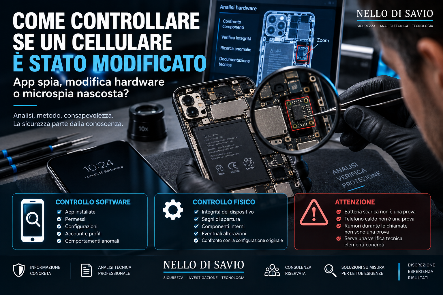 Come controllare se un cellulare è stato modificato o contiene una microspia